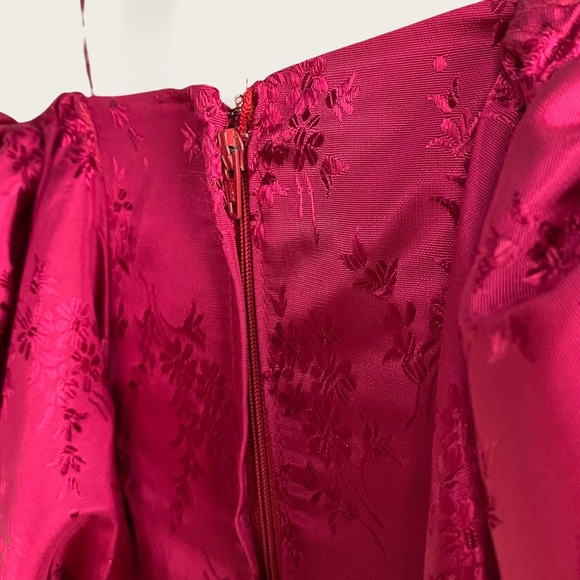 Vintage 80’s House of Nu-Mode Puff Jacquard Gown - Picture 13 of 16